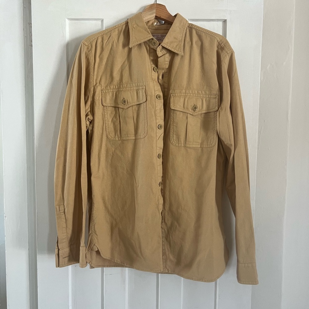 Wallace and Barnes Men's Tan Shirt